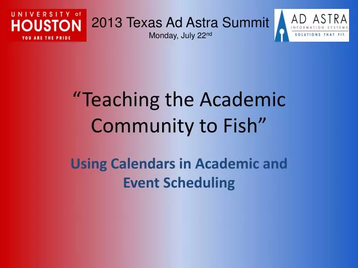 teaching the academic community to fish