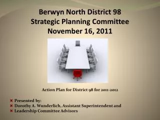 Berwyn North District 98 Strategic Planning Committee November 16, 2011