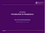 The DC Resistivity Method Modelling &amp; Inversion - slide 1