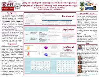 Using an Intelligent Tutoring System to increase parental engagement in student learning with automated messages