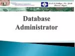 Database Administrator - slide 1