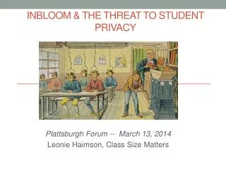 inBloom &amp; the Threat to Student privacy