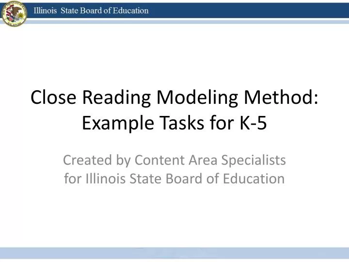 close reading modeling method example tasks for k 5
