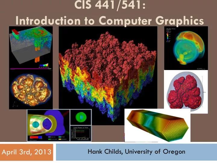cis 441 541 introduction to computer graphics
