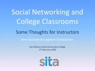 Social Networking and College Classrooms