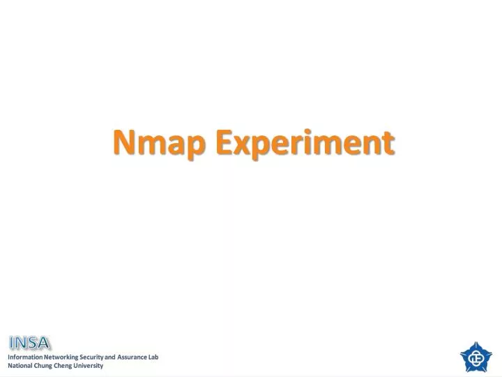 nmap experiment
