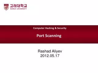 Port Scanning