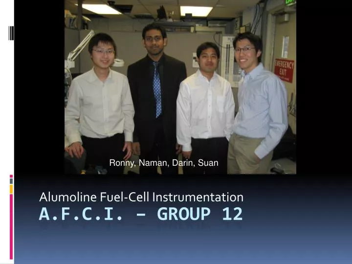 alumoline fuel cell instrumentation