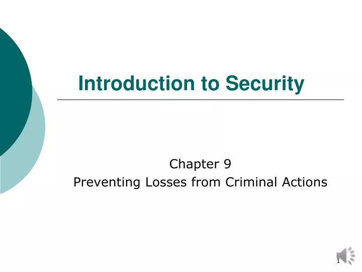 introduction to security