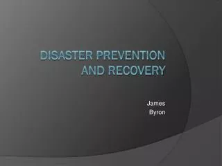 Disaster PreventiON AND recovery