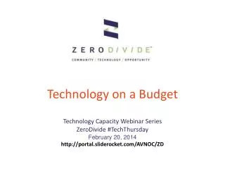Technology on a Budget