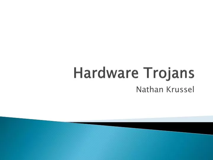 hardware trojans