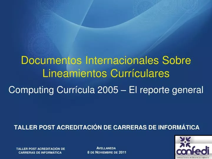 documentos internacionales sobre lineamientos curr culares