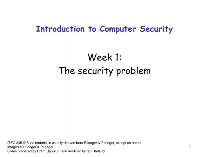 introduction to computer security
