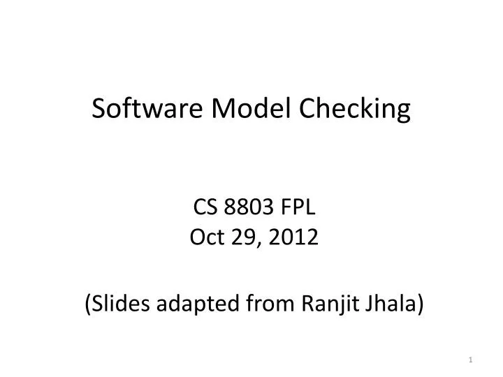 software model checking