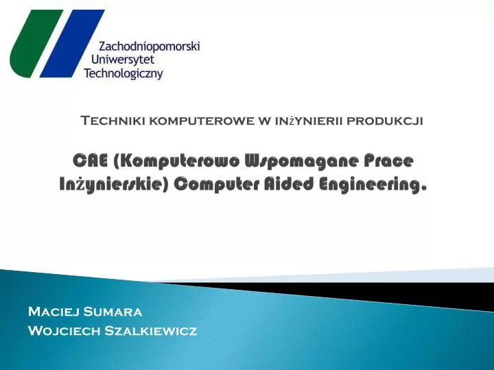 cae komputerowo wspomagane prace in ynierskie computer aided engineering