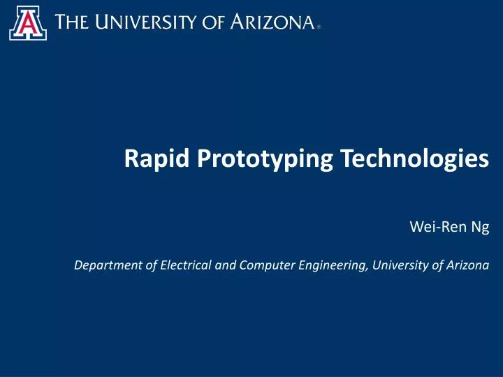 rapid prototyping technologies