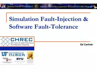 Simulation Fault-Injection &amp; Software Fault-Tolerance