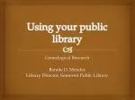 Using your public library - slide 1