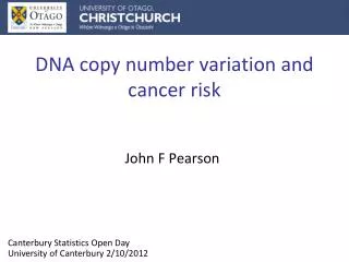 DNA copy number variation and cancer risk