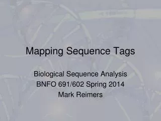 Mapping Sequence Tags