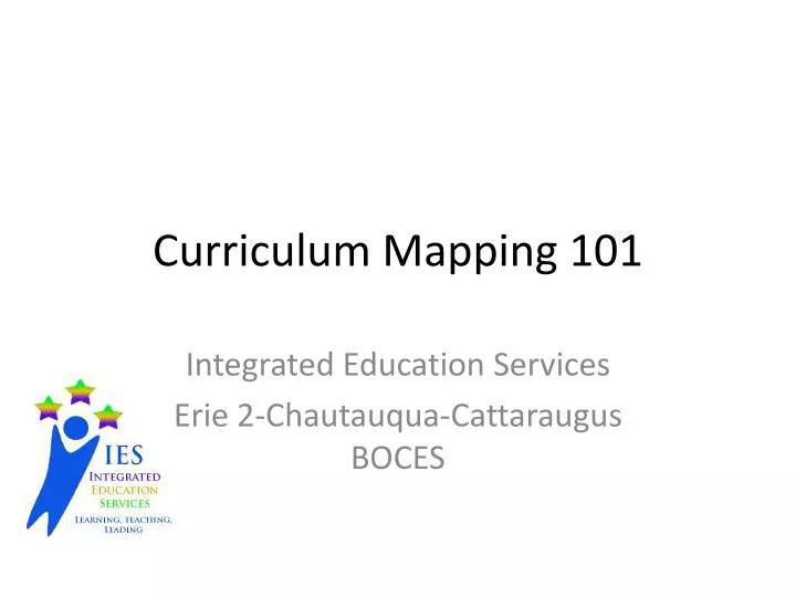 curriculum mapping 101