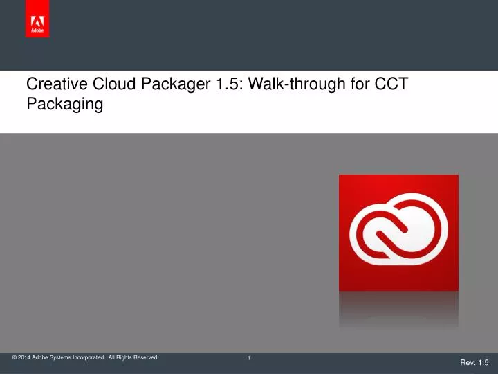 creative cloud packager 1 5 walk through for cct packaging