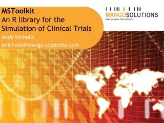 MSToolkit An R library for the Simulation of Clinical Trials