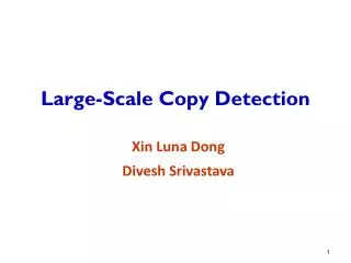 Large-Scale Copy Detection