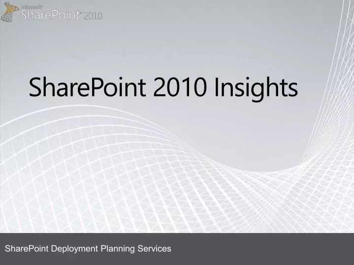 sharepoint 2010 insights