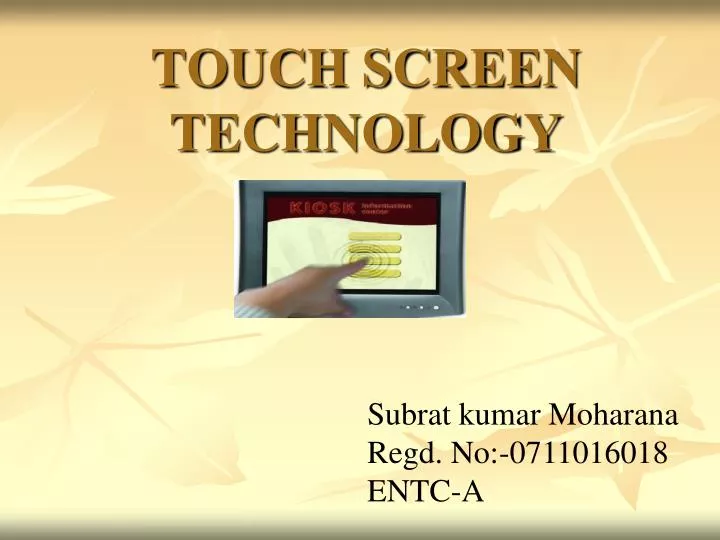 touch screen technology
