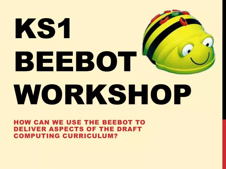 ks1 beebot workshop