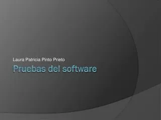 pruebas del software