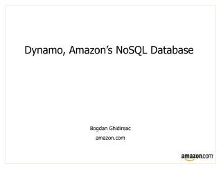 Dynamo, Amazon’s NoSQL Database