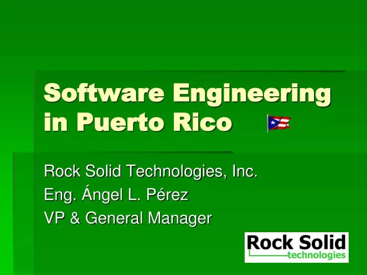 software engineering in puerto rico