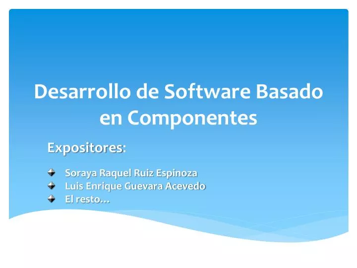 desarrollo de software basado en componentes