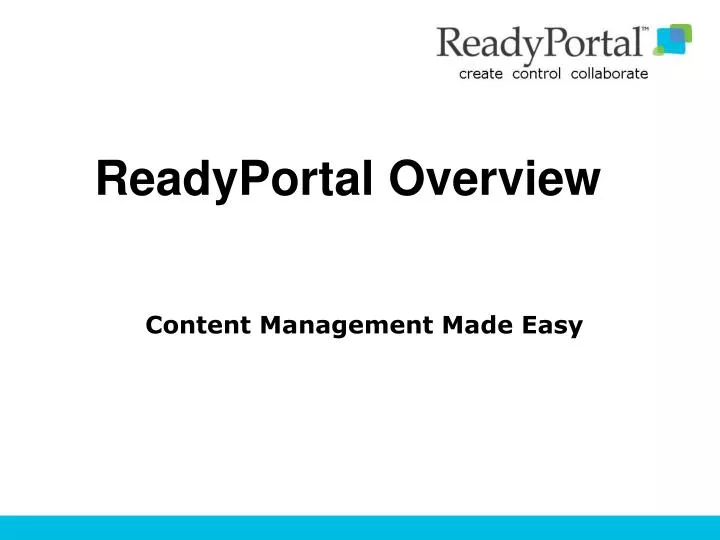 readyportal overview