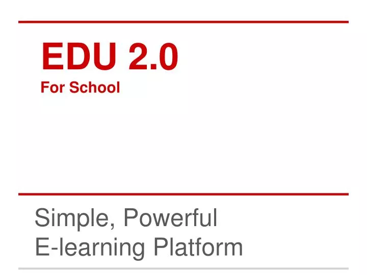 edu 2 0 for school