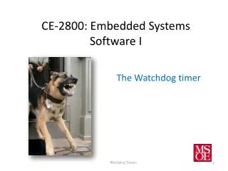 CE-2800: Embedded Systems Software I