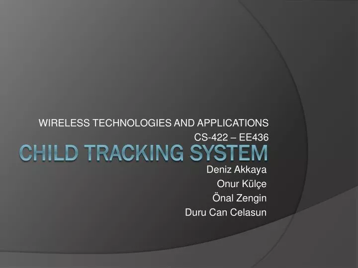 wireless technologies and applications cs 422 ee436