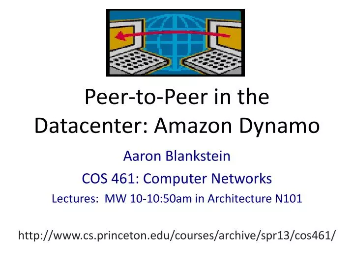 peer to peer in the datacenter amazon dynamo