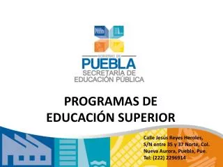programas de educaci n superior