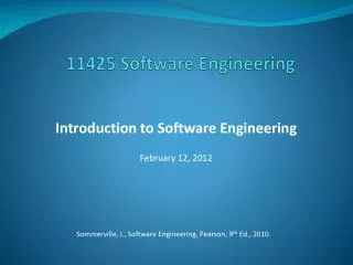 11425 software engineering