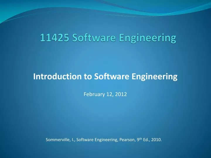 11425 software engineering
