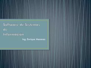 software de sistemas de informaci n