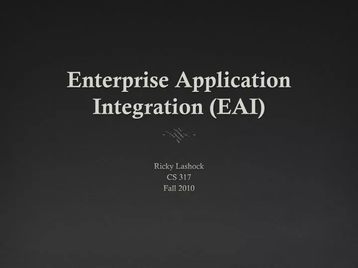 enterprise application integration eai