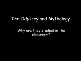 The Odyssey and Mythology