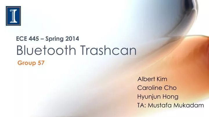 ece 445 spring 2014 bluetooth trashcan