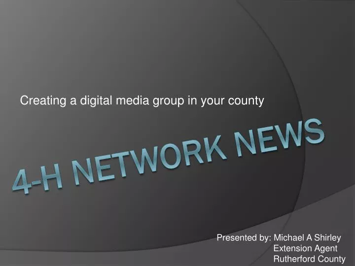 creating a digital media group in your county