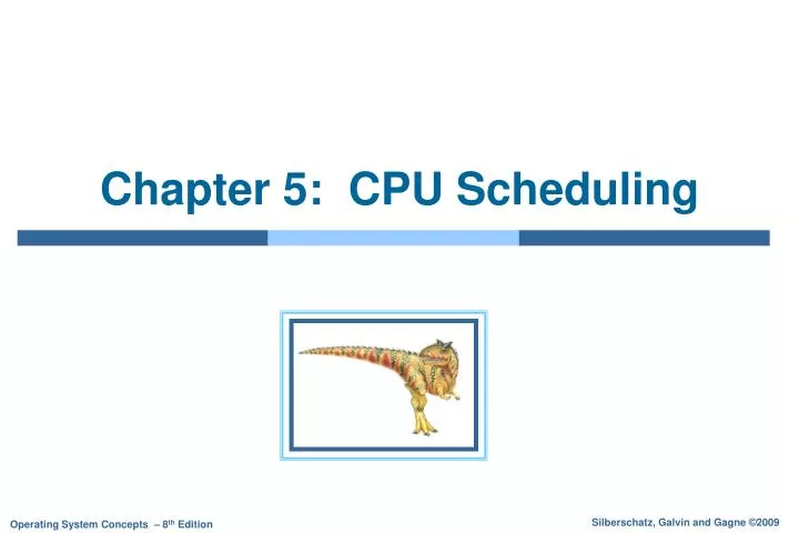 chapter 5 cpu scheduling